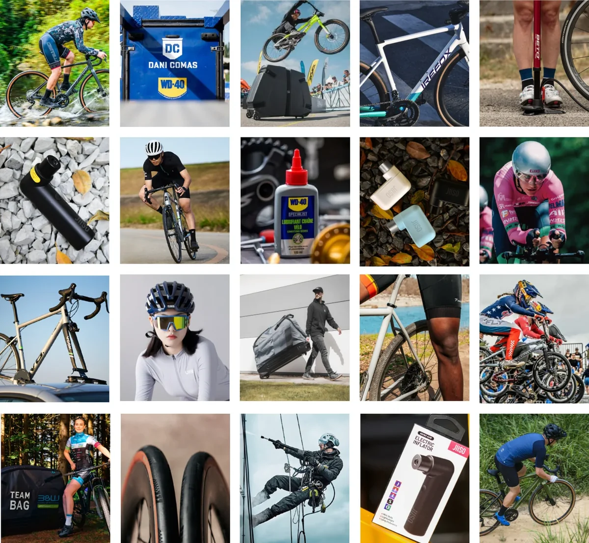 Bildkollektion zu Radsportausrüstung, Pflege, Pumpen und Transport